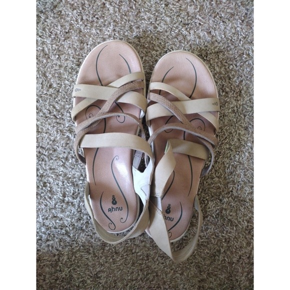 Ahnu Women's Sandals in Cream and Brown - Picture 5 of 5